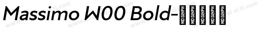 Massimo W00 Bold字体转换
